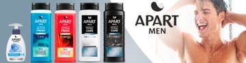 Мужской гель для душа Apart 3в1, гель для интимной гигиены MIX Set 4+1