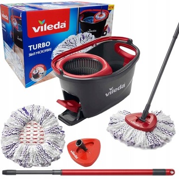 BOX Vileda Швабра Spin 3в1 Микрофибра TURBO