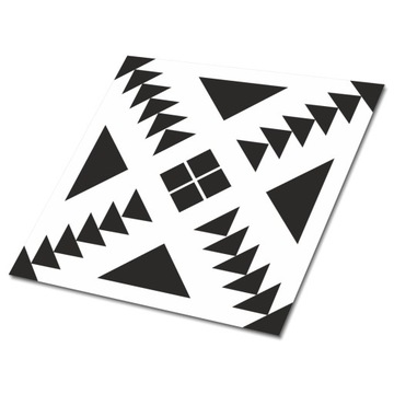 Winylowe Kafelki Samoprzylepne Z Nadrukiem Trójkąty i kwadraty 9x30x30 cm