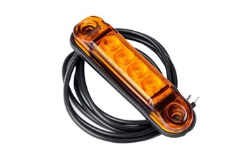 Габаритный фонарь оранжевый HORPOL LD 2328 LED типа SLIM с кабелем 0,5м