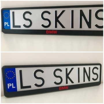 Рамка номерного знака BMW / 2 шт.