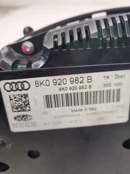 фото thumb №8, Спідометр  прилади audi a4 b8 рестайлінг 2.0 tdi 8k0920982b