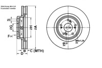 фото thumb №1, Ate тормозные диски тормозные 2szt honda accord viii 2.0 i