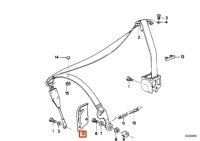 фото thumb №10, Bmw 3 e30 передняя защита ремня безопасности левая 72111935605