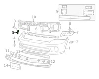 фото thumb №2, Кронштейн бампера левая dodge ram 1500 2009-