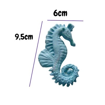 СИЛИКОНОВАЯ ФОРМА БОЛЬШАЯ МОРСКАЯ КОНЬКА ДЛЯ ОТЛИВКИ ПЕЧАТИ СМОЛНАЯ МАССА