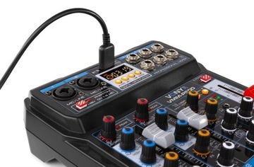 Vonyx VMM-P500 4-канальный микшер DSP USB MP3 BT