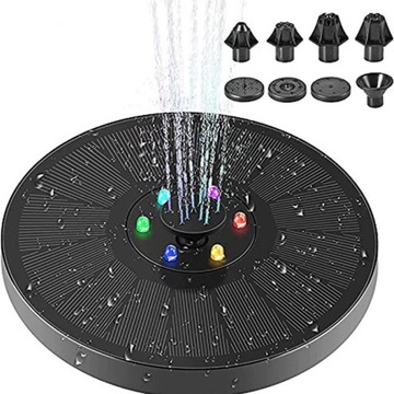 СОЛНЕЧНЫЙ САДОВЫЙ ФОНТАН СВЕТОДИОДНЫЙ ПЛАВАЮЩИЙ ВОДЯНОЙ НАСОС для пруда RGB