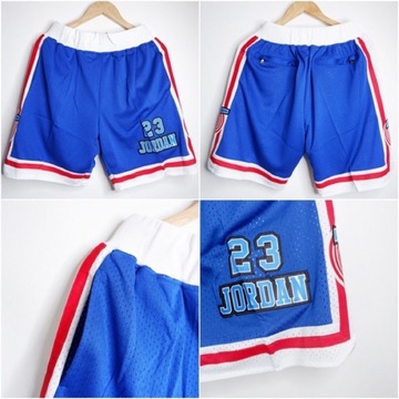 Spodnie koszykarskie Nba JUSTDON X SPACE JAM TUNESQUAD 23 MICHAEL JORDAN niebieskie