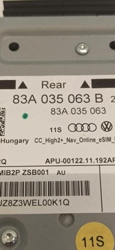 фото thumb №6, Audi q3 83a зчитувач навігації радіо 83a035063b