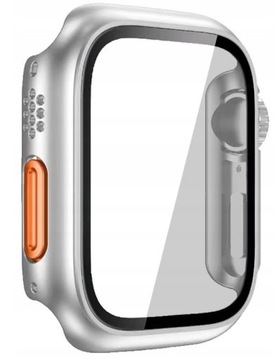 Etui Ochronne + Wbudowane Szkło / 2w1 do Apple Watch 7 8 9 / 45mm