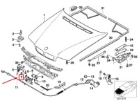 Bmw 7 e38 правый замок капот 51238164764 8164764 oem с Разборки, фото thumb
