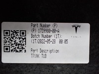 фото thumb №7, Килимок обшивка підлога захист багажника ванна kufra tesla model y 22r