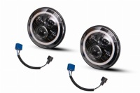 фото thumb №11, Jeep wrangler jl 2018+ лампы передние светодиодные 7'' halo eyes