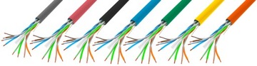 КАБЕЛЬ LAN UTP LCU 6, 100 м, ВИТАЯ ПАРА, ОРАНЖЕВЫЙ CCA AWG23 RJ45 CAT
