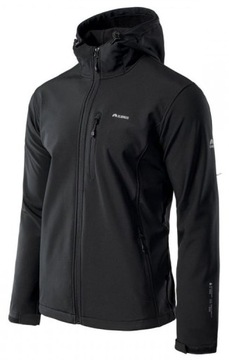 КУРТКА МУЖСКАЯ ELBRUS IVER SOFTSHELL, ЧЕРНАЯ КАПЮШОН M