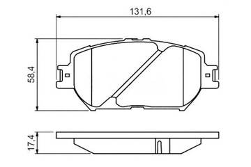 фото thumb №2, Тормозные колодки тормозные lexus gs is ii 2.5/3.0 04.05-03.1