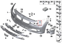 Bmw 3 f30 защита распылителя фара левого 51117293031 7293031 2014 Цена, фото thumb