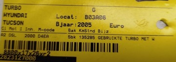 фото thumb №8, Турбонагнетатель kia hyundai 2,0 crdi 28231-27000 2823127000 135285 km