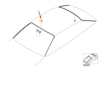 Bmw 3 купе e46 накладка верхньої скло передньої 51318208468 Ціна, фото thumb