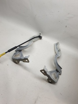 фото thumb №10, Hyundai i10 ii 13-19 петли капота перед левый правый комплект белый