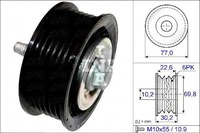 фото thumb №2, Ina ролик ремень chevrolet malibu 2.0 d v300