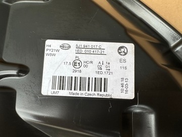 фото thumb №12, Skoda fabia ii рестайлинг лампа перед левый правый 5j1941018c 5j1941017c or идеальные