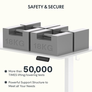 FLEXISPOT письменный стол Письменный стол с электрической регулировкой высоты и крючком 100*60см