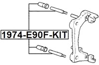 фото thumb №2, Febest втулка направляюча затискач гальма передня