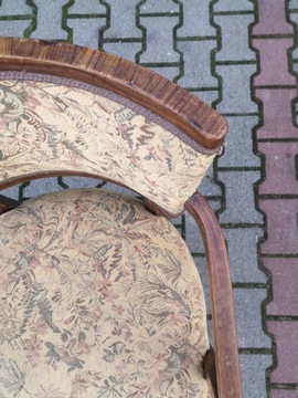 4 стула + кресло - арт-деко - винтажный дизайн - Thonet