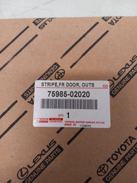 фото thumb №1, Наклейка наклейка рамка двері правий перед corolla e21 19-21 75985-02020