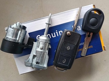 фото thumb №11, Набір замків замок вставка двері замок запалювання ключ pilot vw golf iv 4 bora
