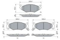 Купить Тормозные колодки тормозные передок  986 424 892 bosch, фото thumb