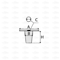 фото thumb №3, Втулка кліпси накладка поріг vag 1szt.