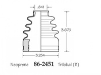 фото thumb №1, Защита шарнир внутренний chrysler 300 2005-2017