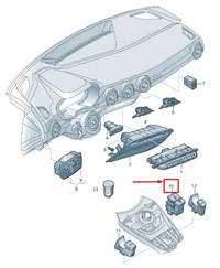 фото thumb №9, Audi tt fv перемикач гальма стояночного 8s0927225a oem