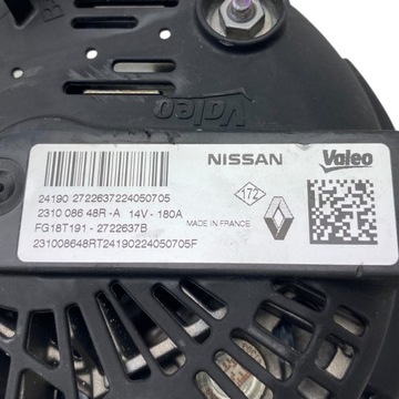 фото thumb №16, Генератор 180 a renault trafic talisman espace v koleos ii 231008648r