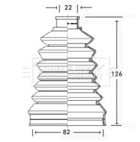 Купить Защита шарнир комплект  citroen peugeot - outer bcb2319, фото thumb
