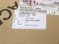 фото thumb №8, Новый оригинальный спойлер накладка зад w бампер audi a6 c8 4k0