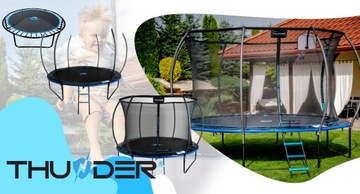 ДЕТСКИЙ батут 366СМ 12FT с внутренней сеткой БЕЗОПАСНАЯ лестница