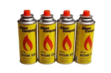 ГАЗ ДЛЯ ГОРЕЛКИ ПЛИТЫ КАРТРИДЖ ГАЗОВЫЙ КАРТРИДЖ x 4
