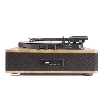Винтажный проигрыватель HQ с виниловыми динамиками USB BT+.