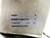 Гальмівні колодки гальмівні перед bosch fiat punto evo 0204207944 Ціна, фото thumb