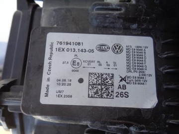 фото thumb №16, Vw touareg 760 3 лампа левая полный led 761941081