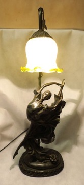 LAMPA Z FIGURĄ BALETNICA TANCERKA KWIATY TANIEC 59 CM
