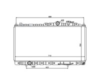 фото thumb №1, Радиатор mitsubishi eclipse 00- mr373101 nowa