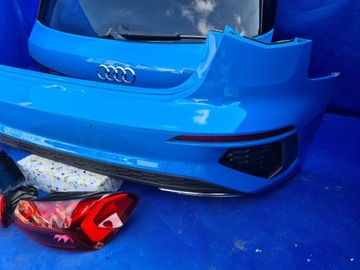 фото thumb №13, Audi a3 s3 8y бампер комплектний зад s-line кришка багажника лампи led lv5c