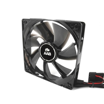 3x AAB SUPER SILENT R12 БЕСШУМНЫЙ ОХЛАЖДАЮЩИЙ ВЕНТИЛЯТОР 12 В 3-PIN MOLEX 9 дБ