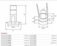 фото thumb №3, Komutator генератора asl9011