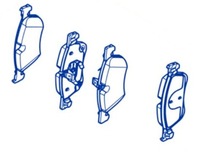 фото thumb №1, Тормозные колодки тормозные оригинальный номер renault austral